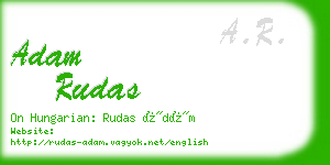 adam rudas business card